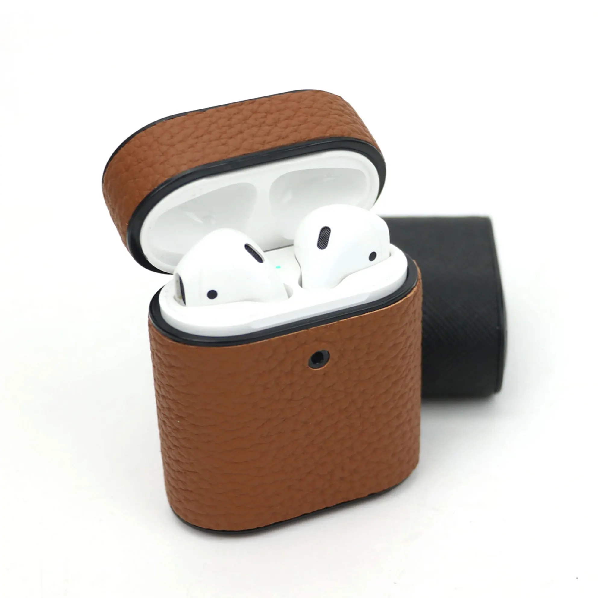 Customized Genuine Leather Case For Airpods Case Leather Earphones Protective Headphone Cover For Apple Air Pods 2 Pro Case