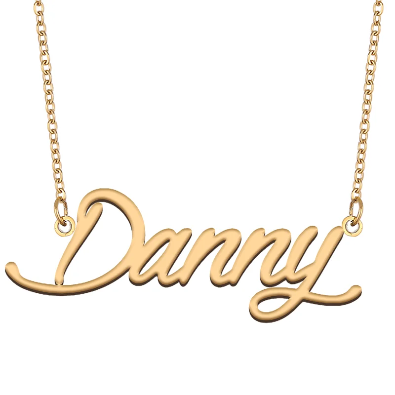 Necklace with Name Danny for His Her Family Member Best Friend Birthday Gifts on Christmas Mother Day Valentine's Day