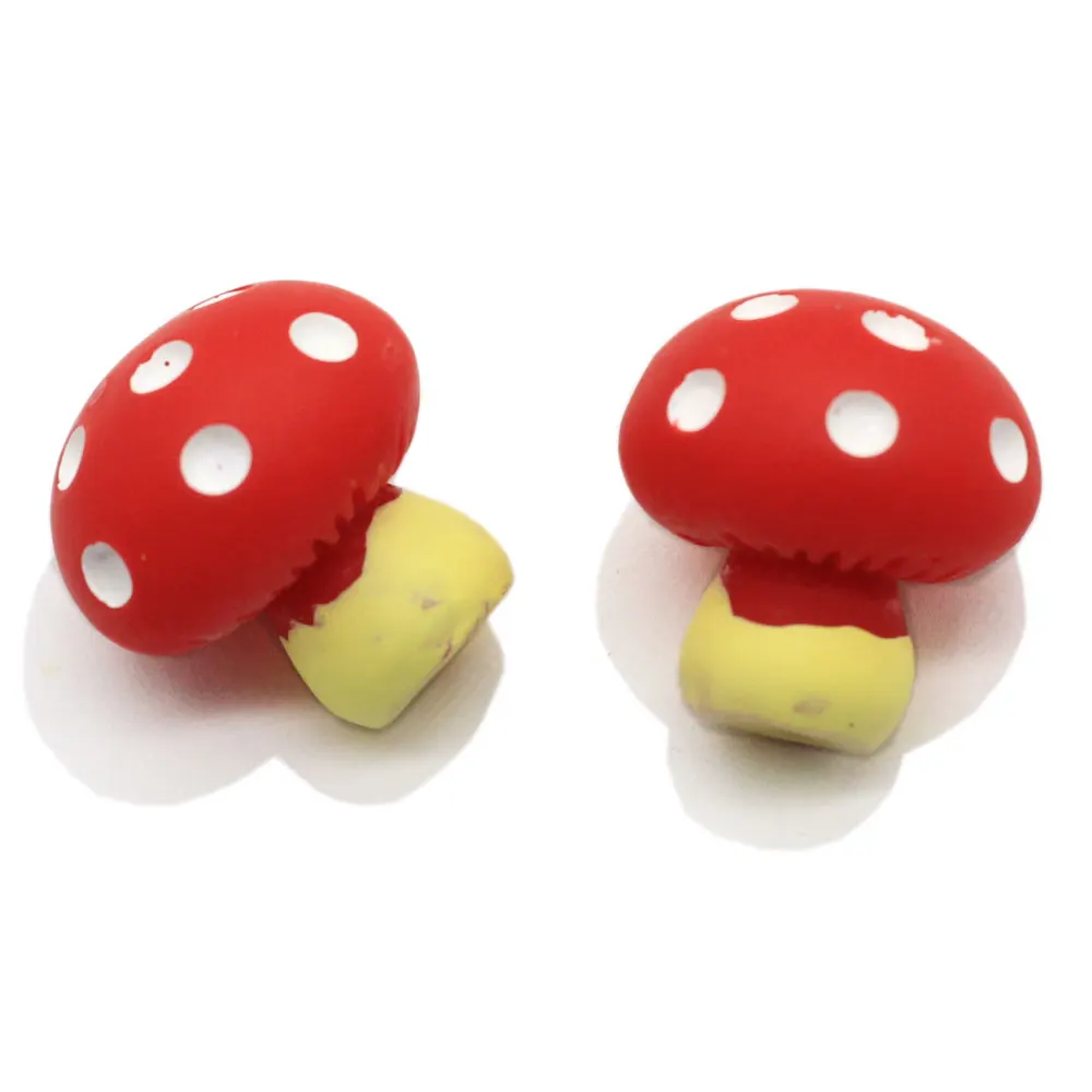 50/100p Mushrooms Terrarium Figurines Fairy Garden Miniatures Party Garden Mini Mushroom Garden Ornament Resin Crafts Decoration