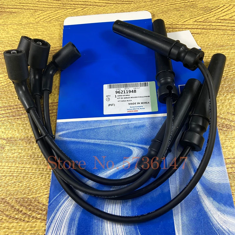 Original Ignition Wire Set Cable Kit For Buick Old Excelle1.6L Chevrolet Cruze Aveo Nubira Daewoo Kalos Lanos 96211948 96497773