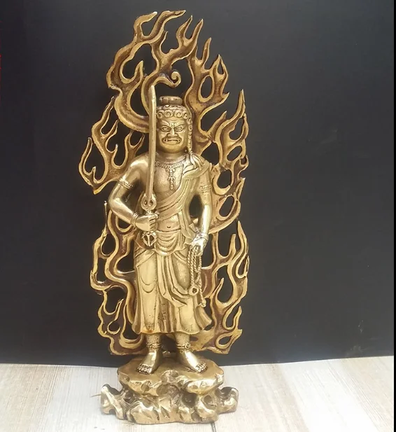 

Tibetan Buddhism Tibetan silver Acala Buddha Law enforcement Buddha statue