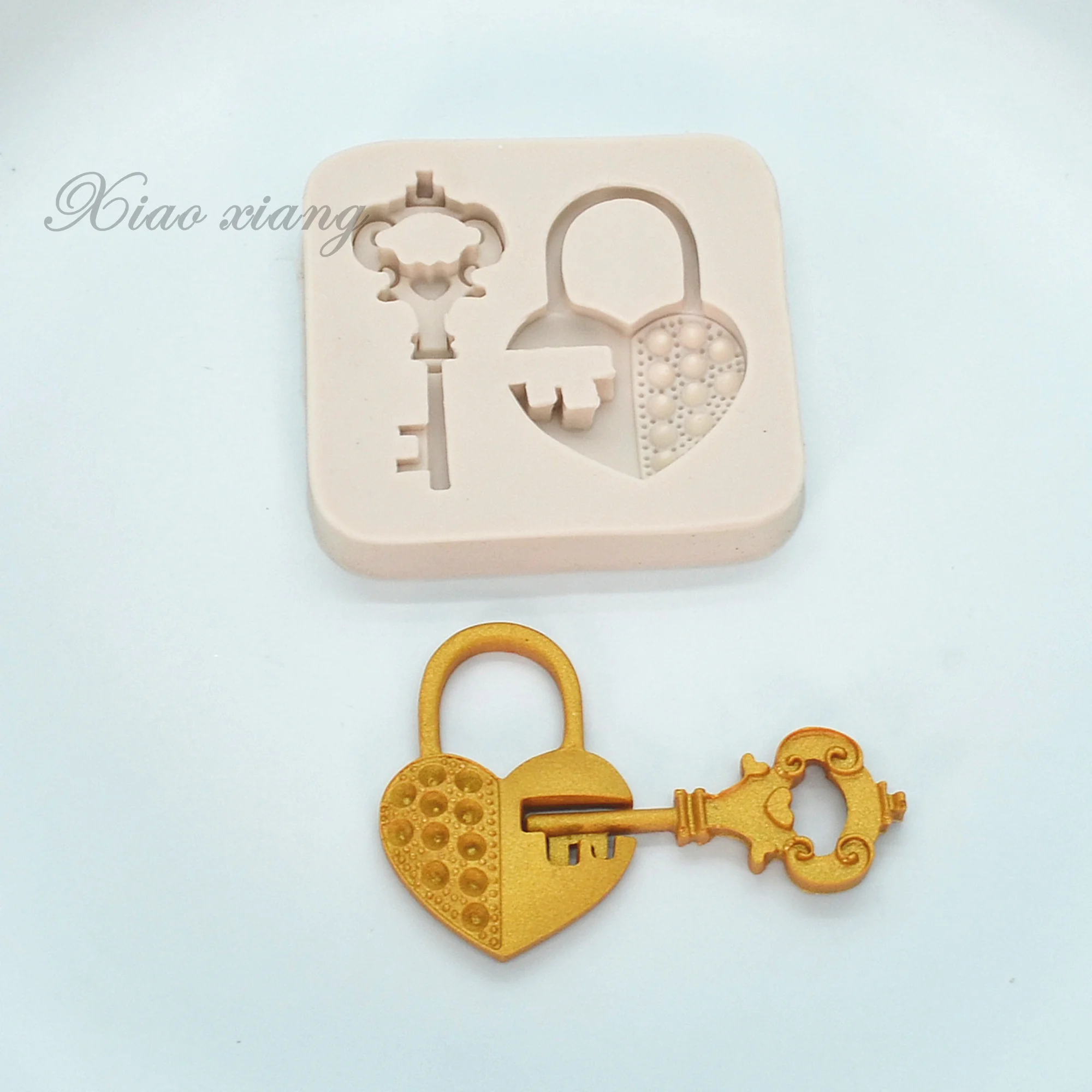 Keys And Locks Resin Silicone Molds Kitchen Baking Tools DIY Cake Pastry Fondant Moulds Chocolate Lace Decoration Supplies