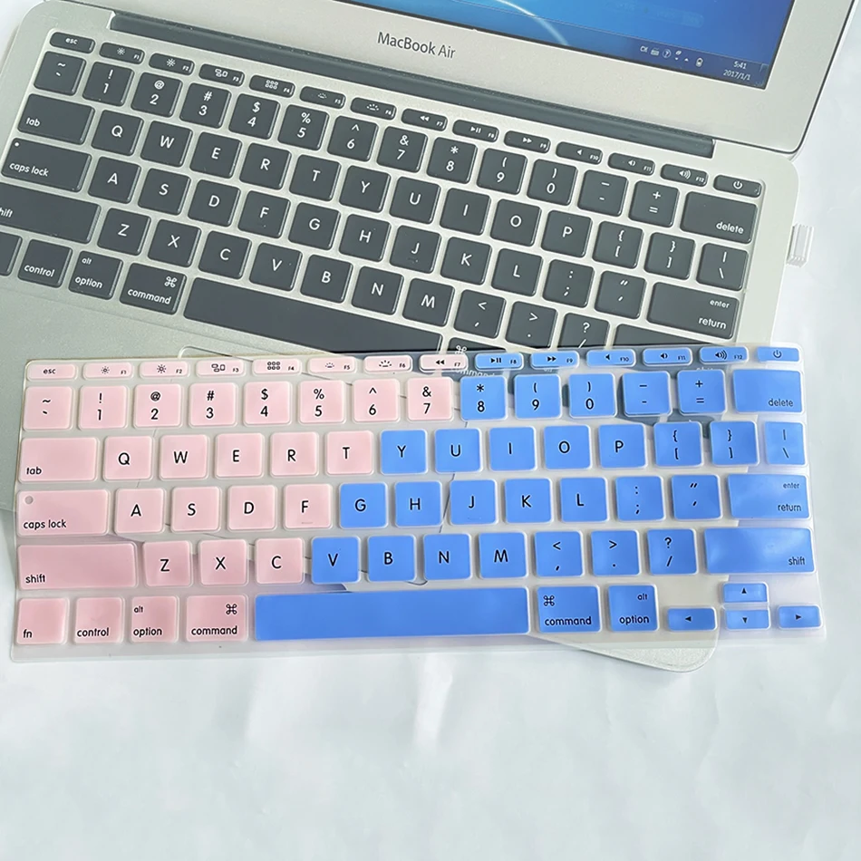 Eua tipo silicone teclado russo capa para apple macbook ar retina 13.3 15 polegada a1466 a1502 a1398 teclado protetor de filme da pele