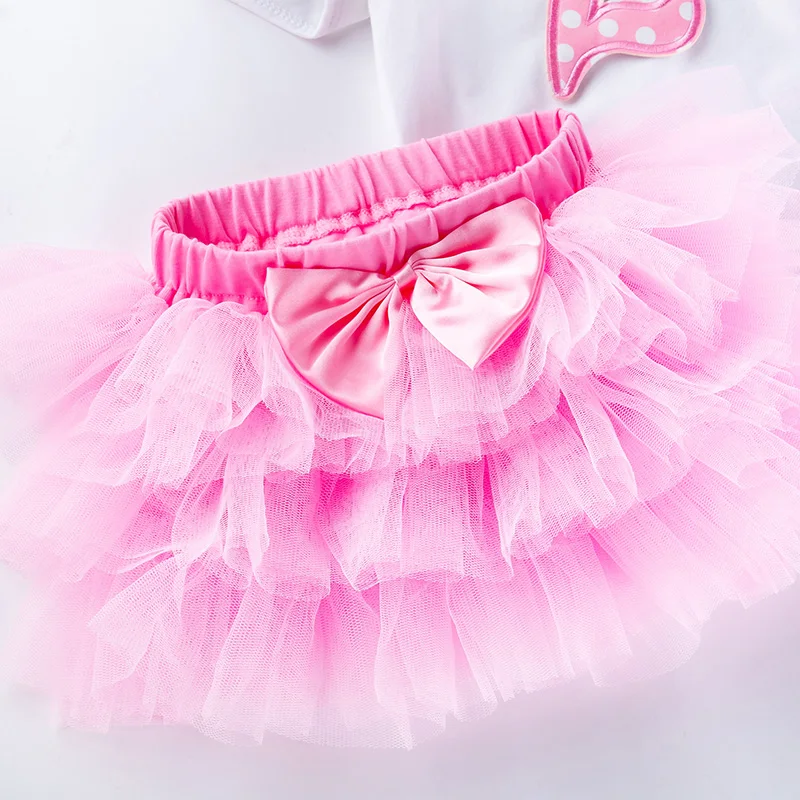 2 Year Baby Girl Dress Princess Girls Tutu Dress Toddler Kids Clothes Baby Baptism 2st First Birthday Outfits Infantil Costume