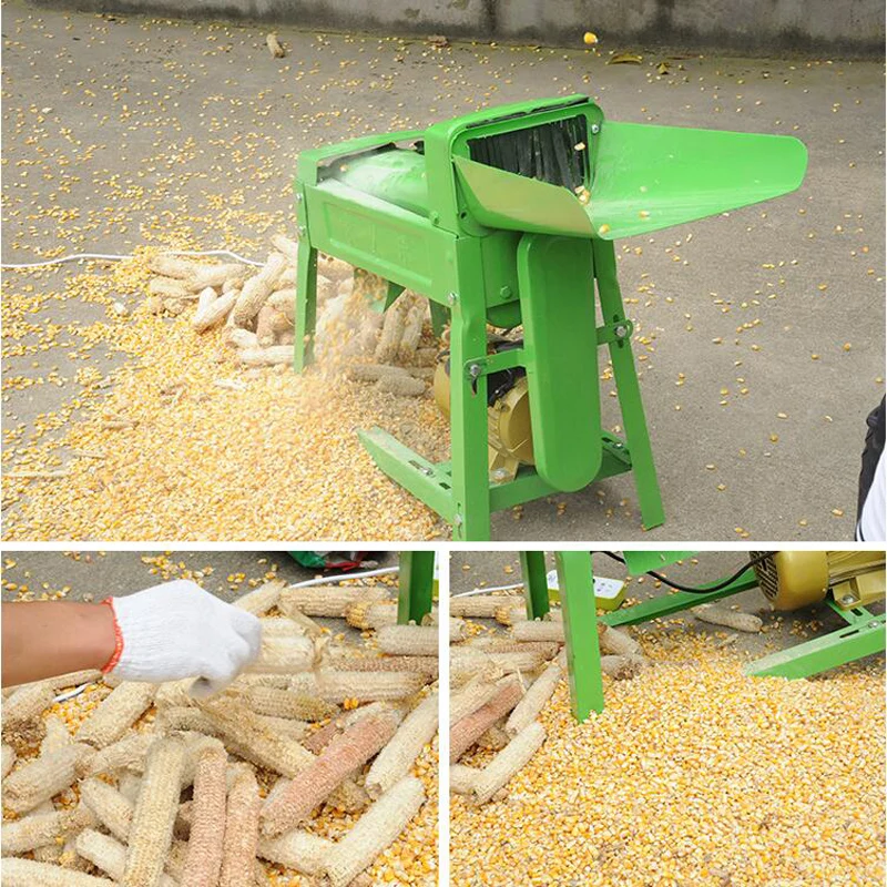 Mini Maize Thresher Machine Removing Corn Cob Seed Separator Threshing Machinery  for Home USe