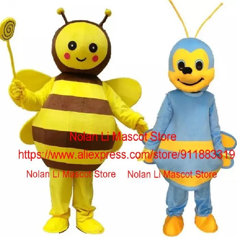 Disfraz de Mascota de abeja de 7 estilos, juego de dibujos animados para mascarada, fiesta de cumpleaños, Carnaval, Cosplay, Halloween, exhibición publicitaria, gran oferta, 1100