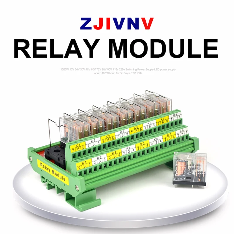 Imagem -02 - Módulo do Relé da Relação da Montagem do Trilho de Canais 2no Mais 2nc Compatível com G2r2 5a Entrada dc 12v 24v Pnp Npn