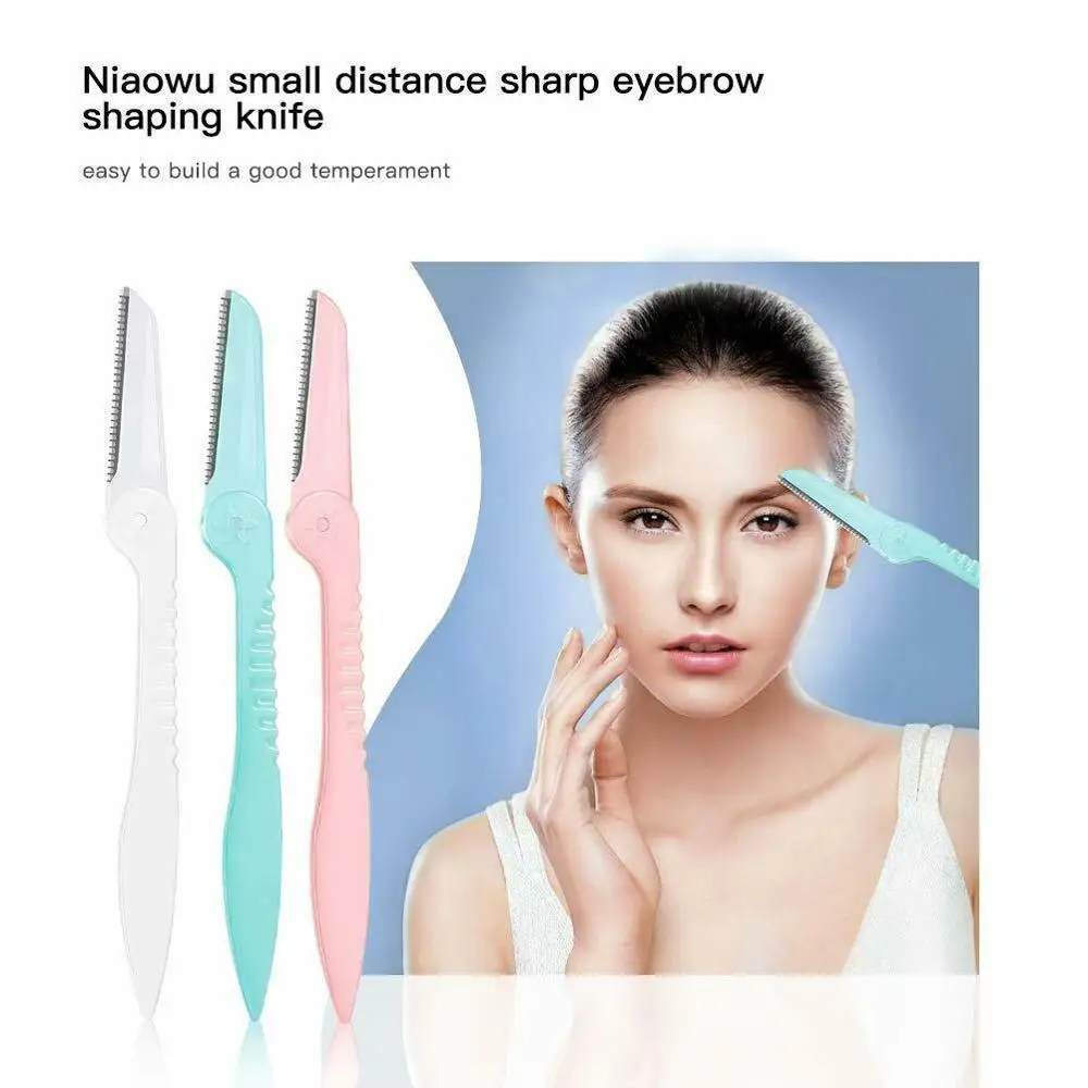 3Pcs Eyebrow Razor Trimmers Shaping Facial Hair Women\'s Shaving Grooming Kit