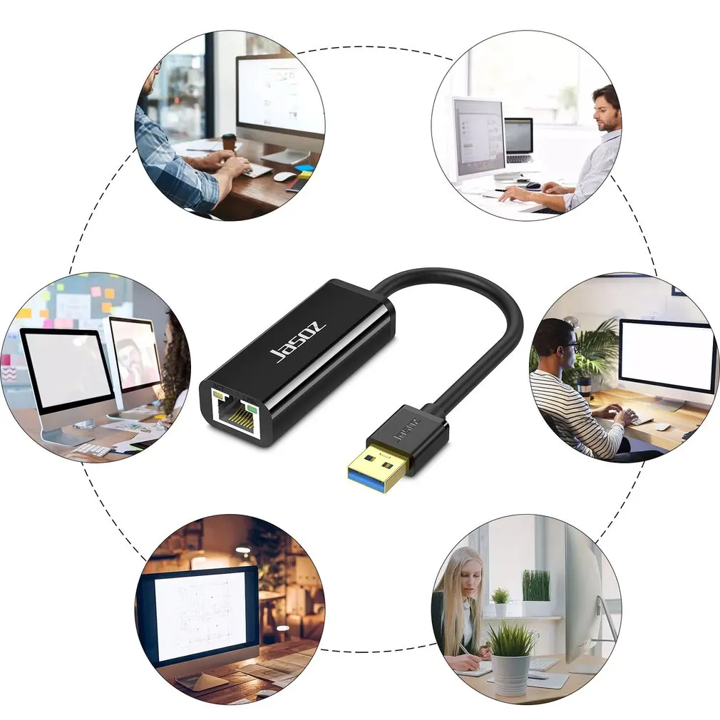 USB 3.0 Ethernet Adapter USB 2.0 Network Card To RJ45 Lan USB Ethernet Adapter For Windows 10 PC For Nintend Switch