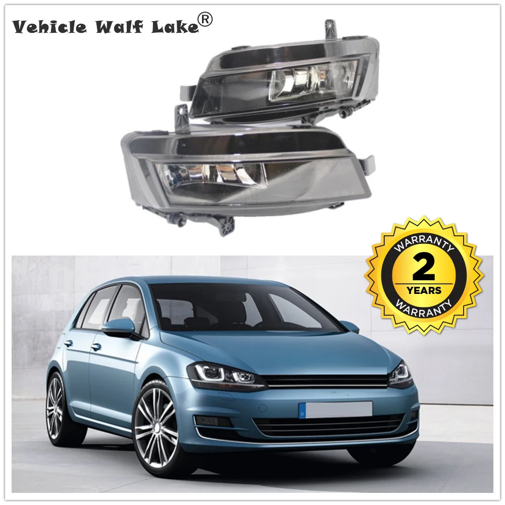 

2pcs Fog Lamp For VW Golf 7 A7 MK7 2013 2014 2015 2016 2017 Front Halogen Fog Lamp Fog Light