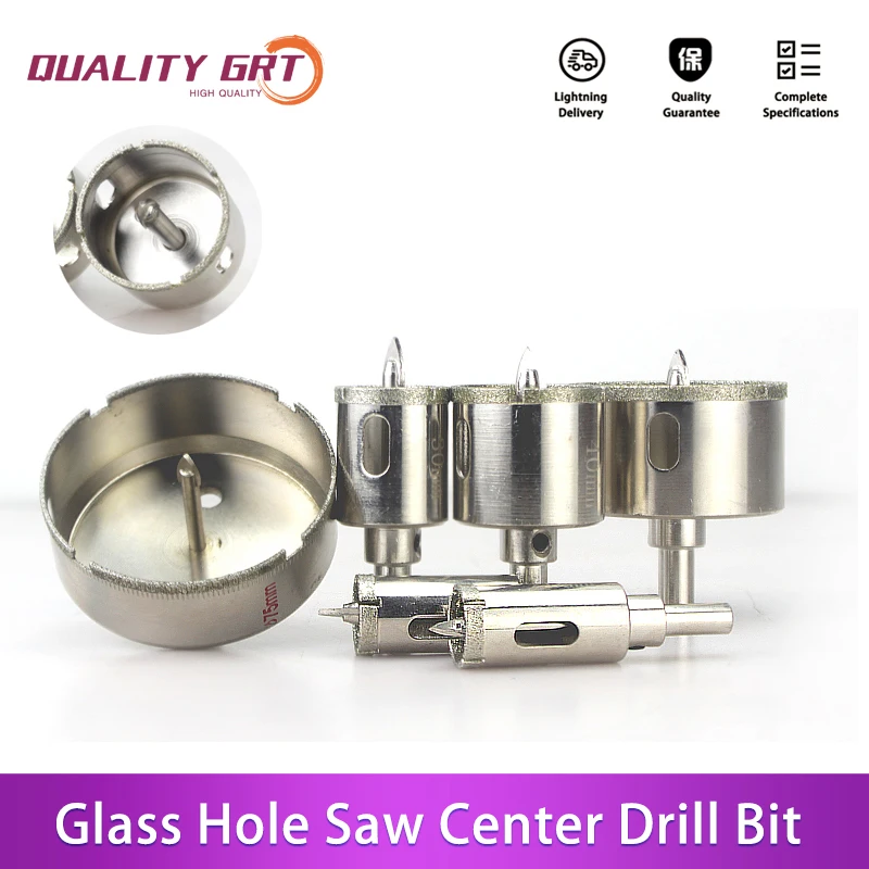 

Q.Grt Marble Hole Saw Drill Bit 16 - 100mm Cutting Mable Ceramic Glass Hole Saw Drilling Bit with Center Drill Bit Free shipping