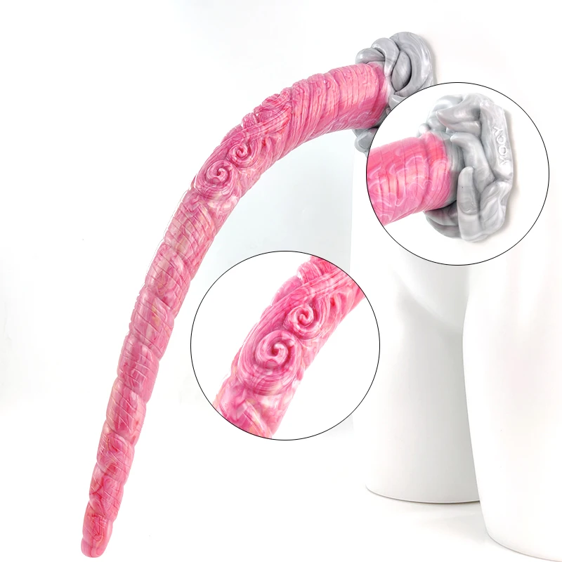 YOCY 45*5 CM Anal Plug Unicorn Fantasy Long Dildo Silicone Soft Butt Plug With Suction Cup Sex Toy For Couples Anus SM Game