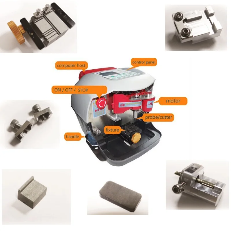 V8/X6 Machine Key Blade Fixture Key Clamp Jaws Stopper Accessories For V8x6 Key Cutting Machine