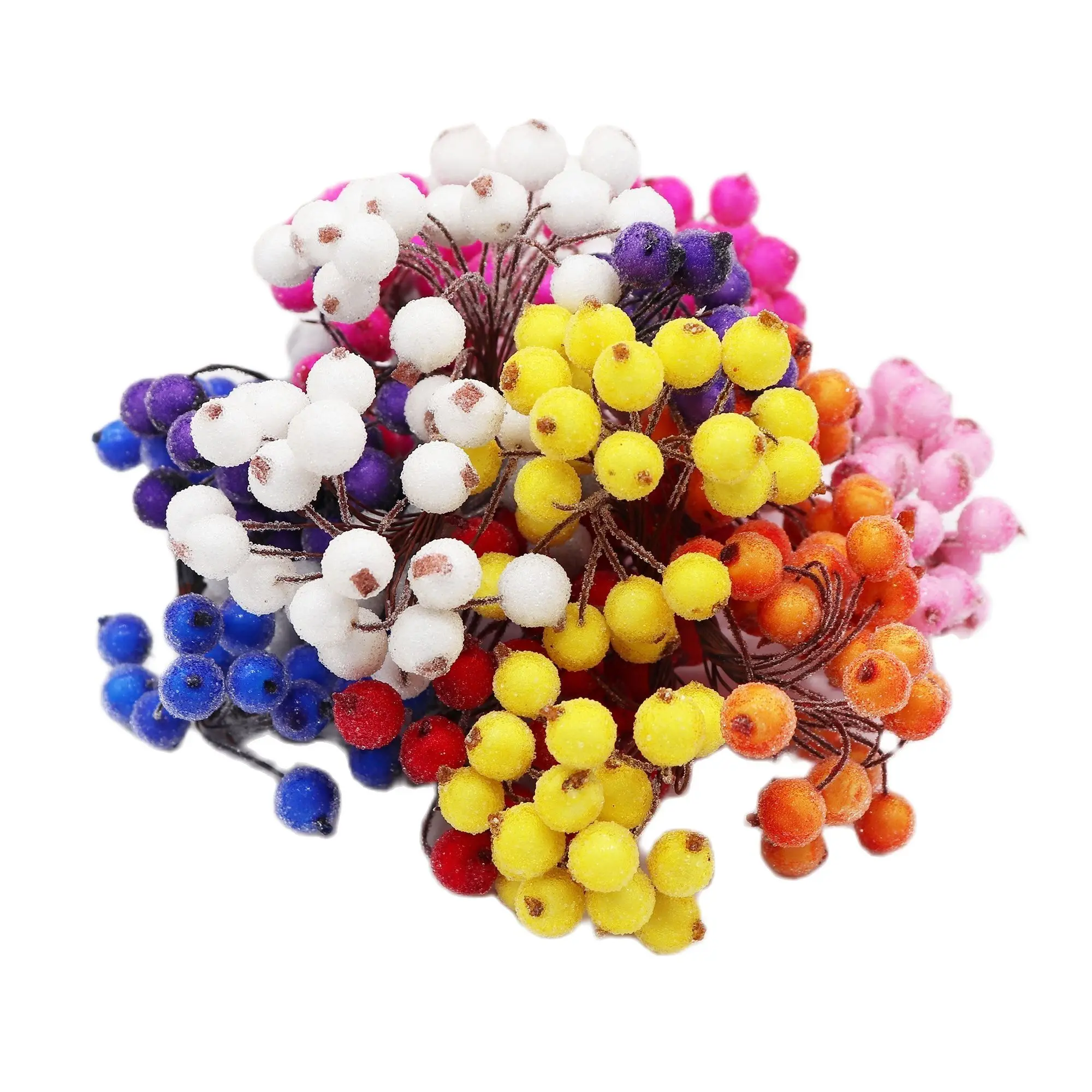 

Cheap 20pcs Plastic Bacca Pomegranate Artificial Flowers For Wedding Decoration DIY Scrapbooking Decorative Wreath Fake Flowers