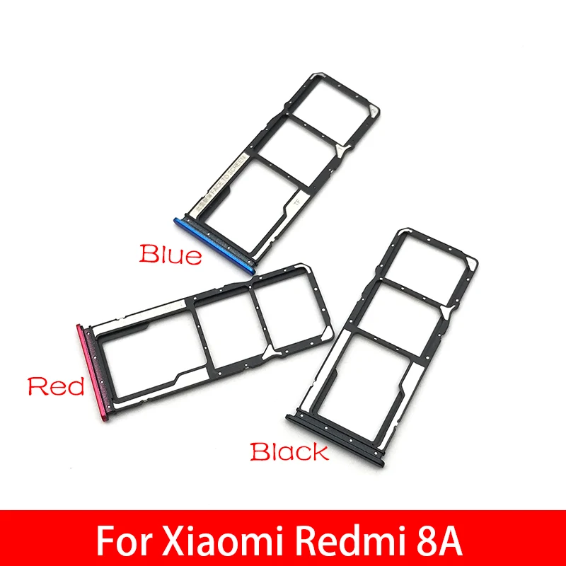 Micro Nano SIM Card Holder Tray chip slot drawer Holder Adapter Socket Parts For Xiaomi Redmi 8A 8