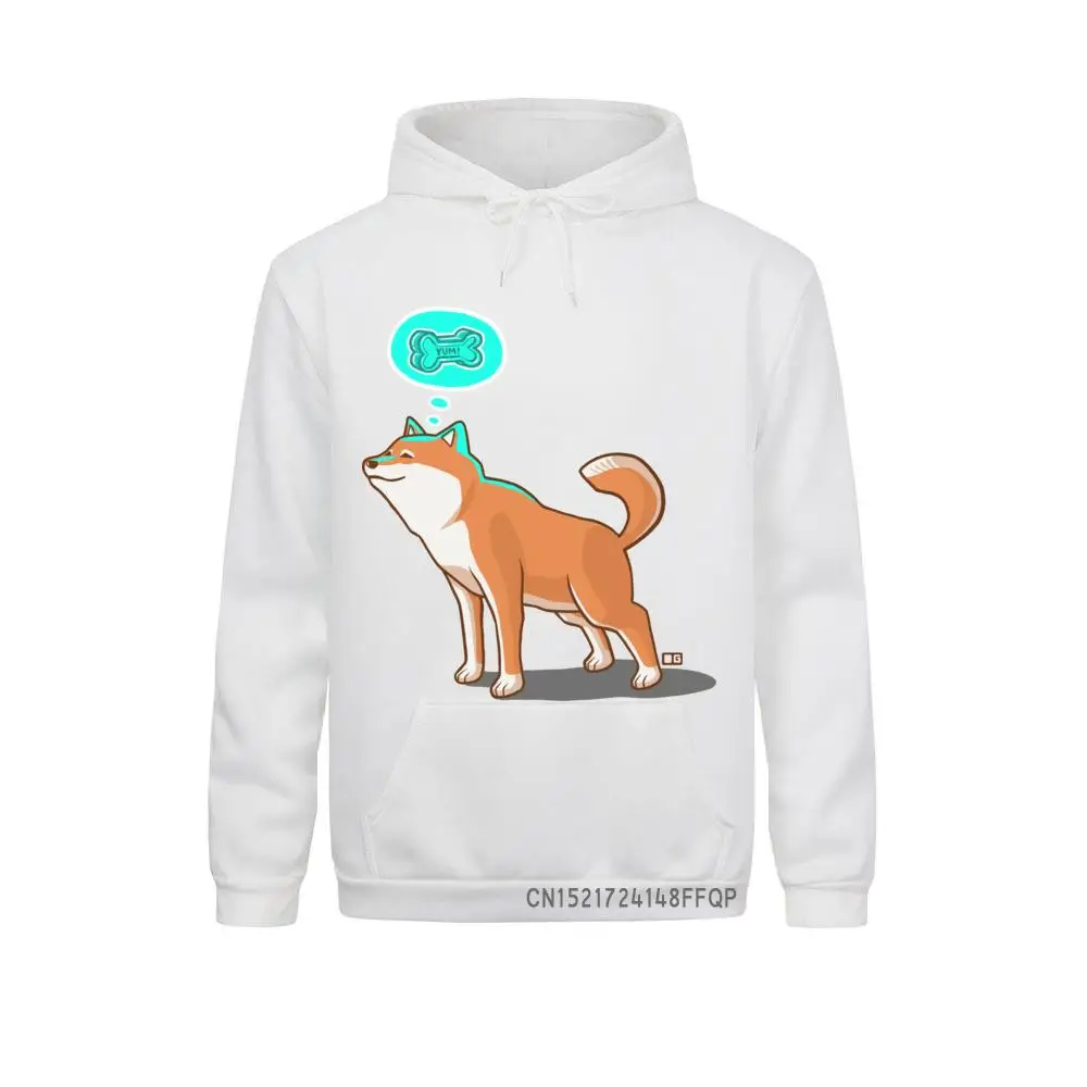 Shiba Inu SNACK PLEASE Pullover Men Winter Fall Cozy Pocket Warm Cute Design Hoodie Classic Camisa Sweatshirt Wholesale