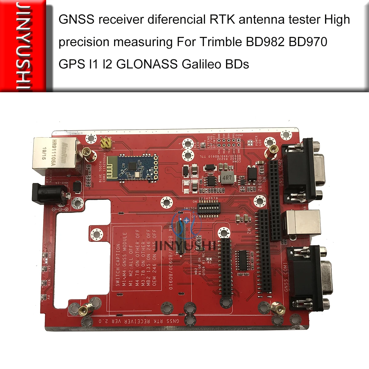 Imagem -03 - Bluetooth Placa de Desenvolvimento para Trimble Bd990 Bd992 Bd970 Bd982 Mb2 Novatel Oem729 Oem719 Oem628 Oem718d Oem617d Oem615 Case do