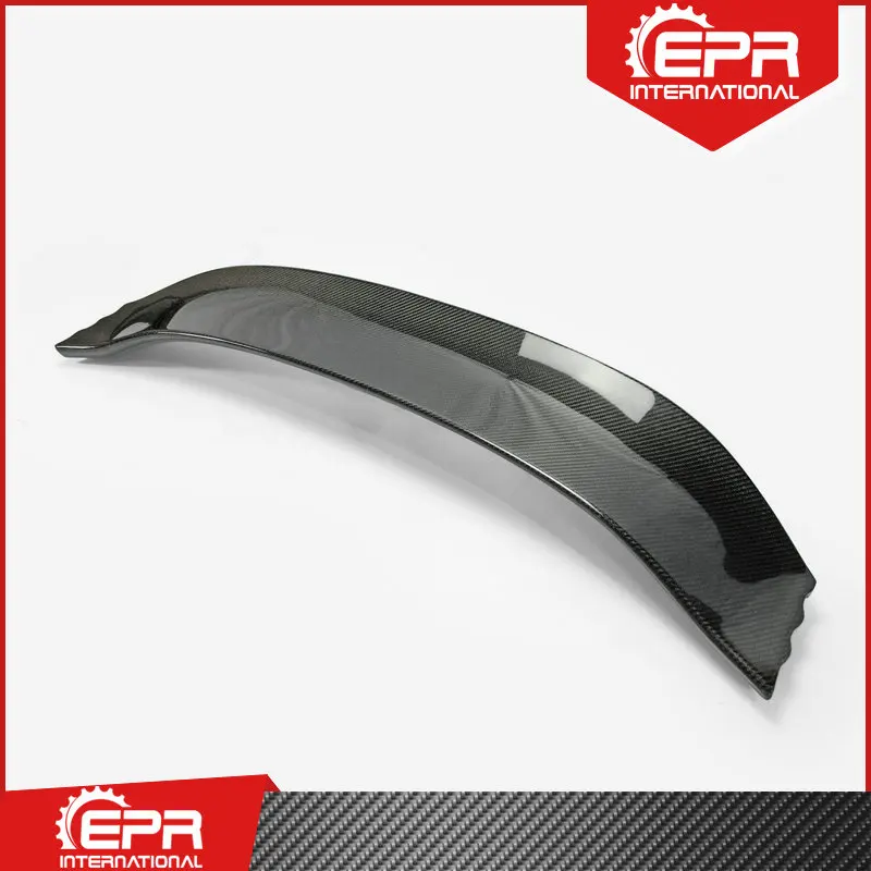 Dla FK8 VRSAR1 styl z włókna węglowego tylna owiewka klapa wykończenia błyszczący Carbon Trunk Wing Blade dla Civic typ R FK8 2017 + Racing część