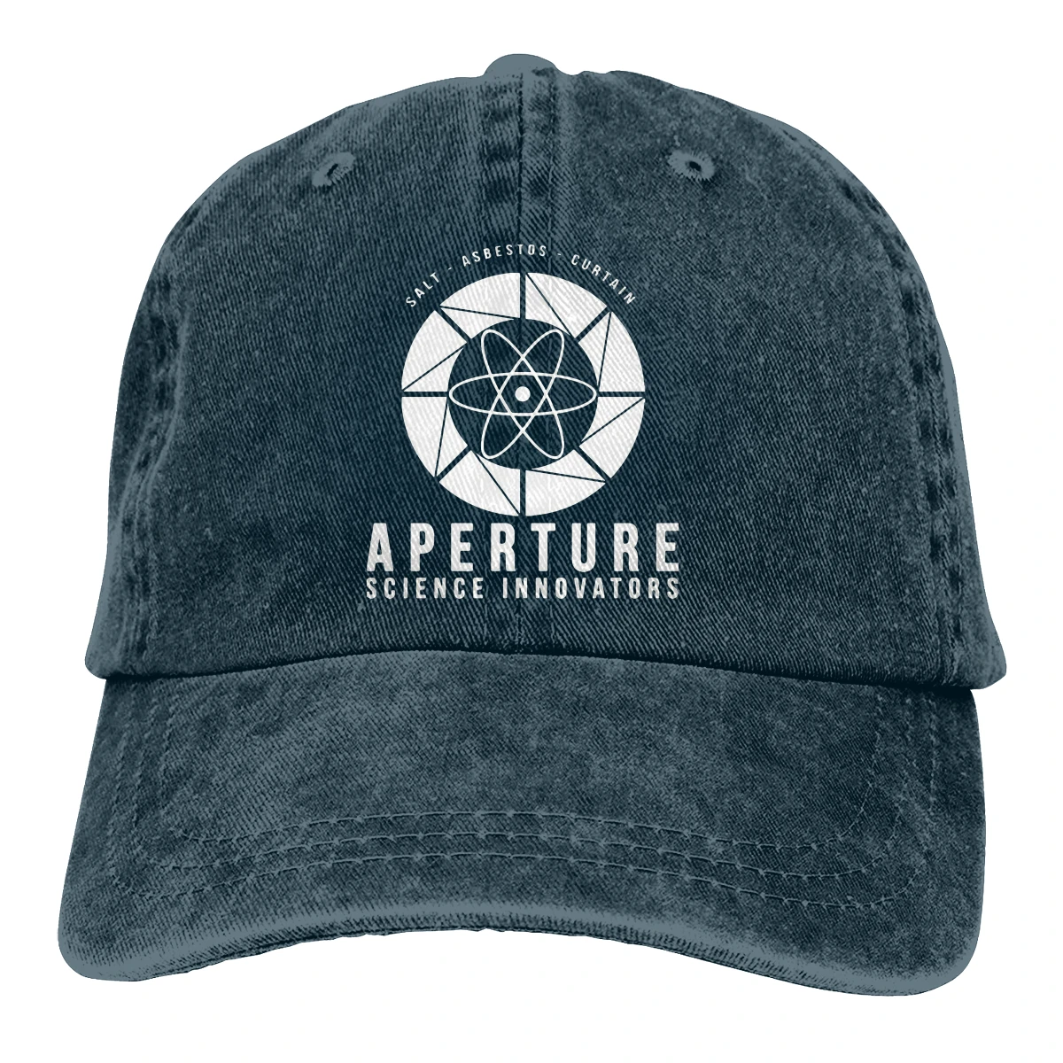 Aperture Science-Casquette de baseball à visière pour homme, chapeau pare-soleil, Portal Game Chell Atlas P-Body