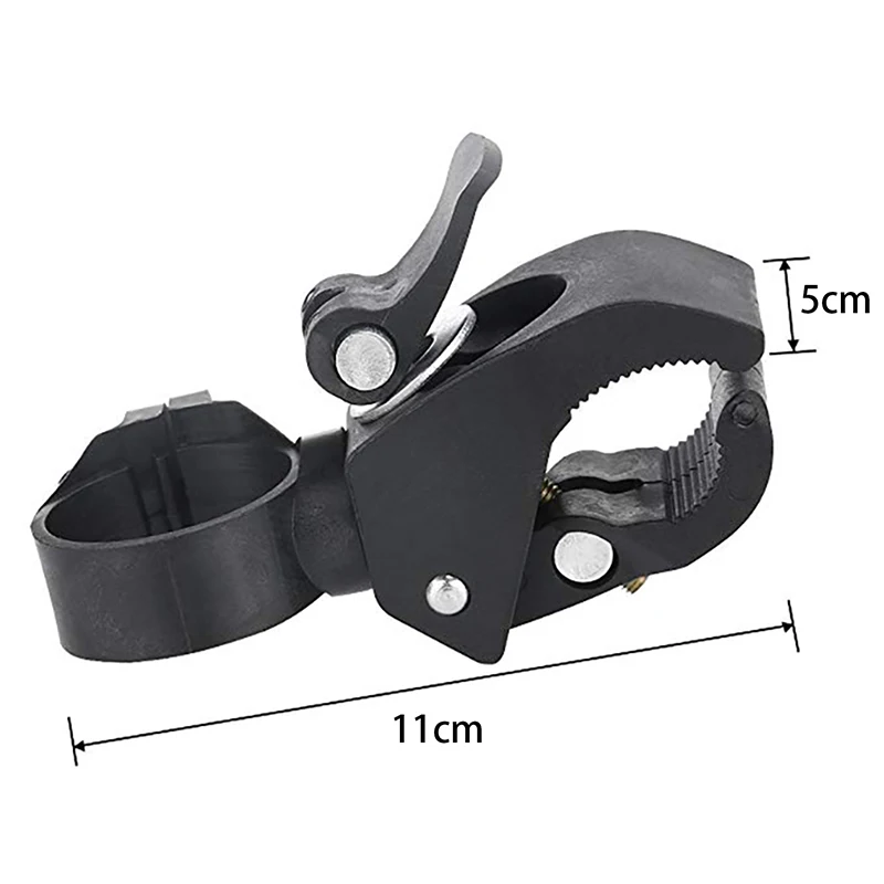 Universal 90/360 Grad Rotierenden Bike Fahrrad Lenker LED Taschenlampe Halterung Clamp Clip Halter Grip Halterung (Schwarz)