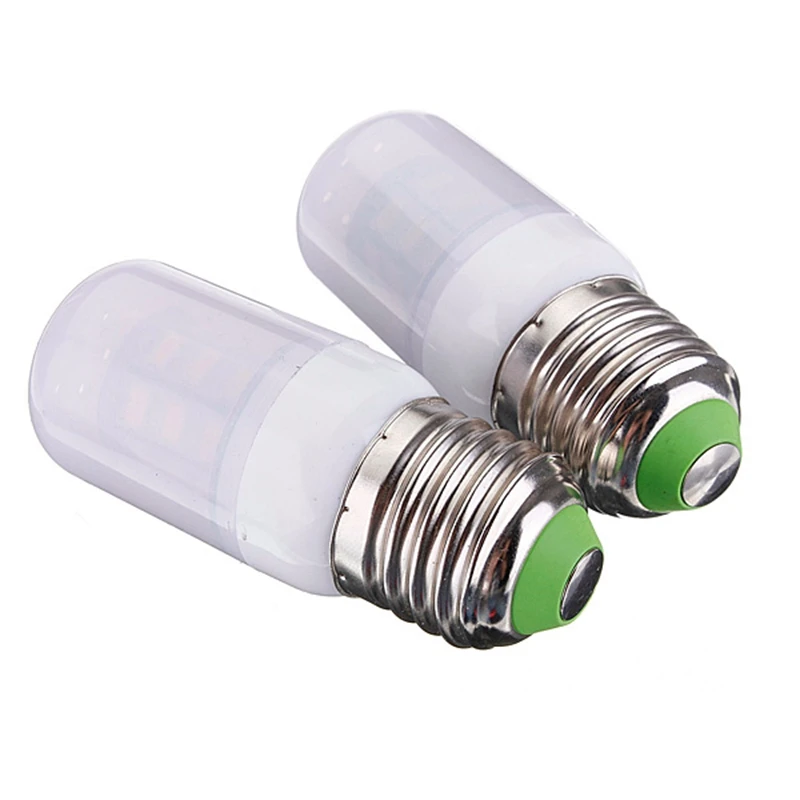 Светодиодная лампа E27 3,5 W 27 5730SMD, холодный теплый белый свет, 24V, s светильник с матовой крышкой, Прямая поставка