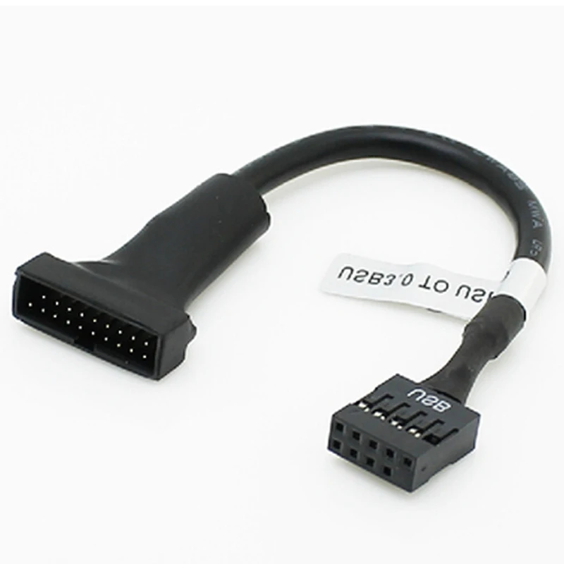 2 Pcs USB 3.0 Header To USB 2.0,USB 3.0 To USB 2.0 Motherboard Adapter Cable,19 Pin USB3.0 Male To 9 Pin USB2.0 Female