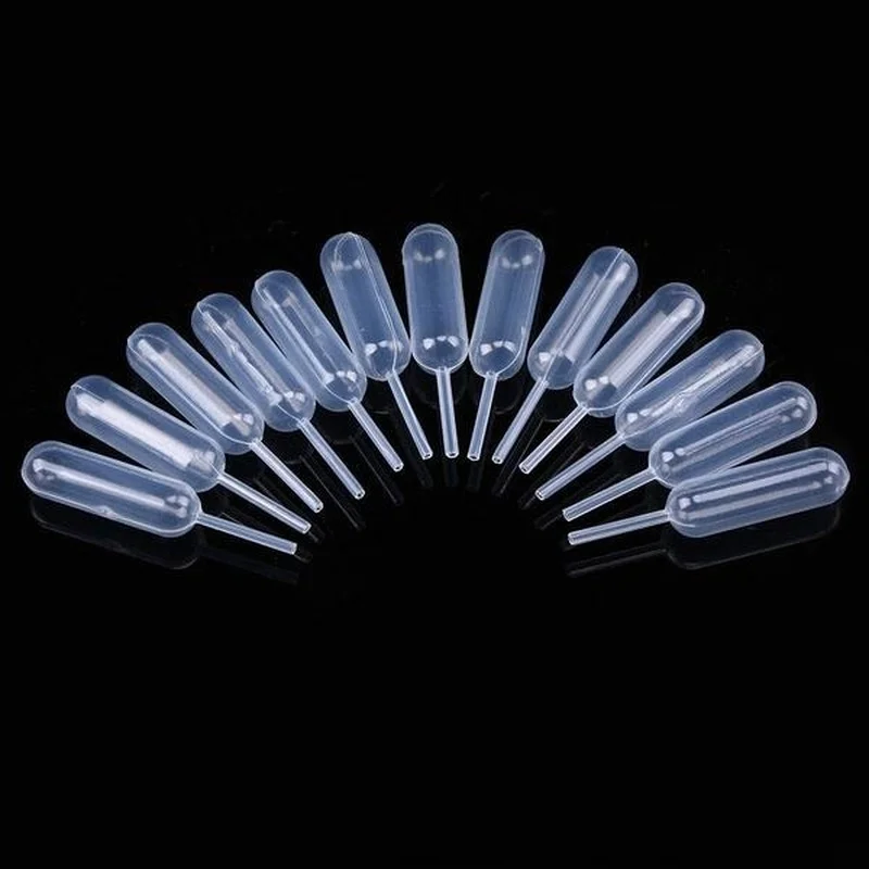 Gotero de transferencia desechable para hornear, pipetas de plástico con sabor a mermelada de paja, suministros de laboratorio, 50 unidades, 4ml