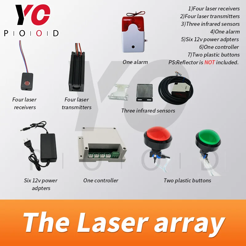 live-action laser array for escape room game adventurer prop laser maze for Chamber of secrets game risking green laser