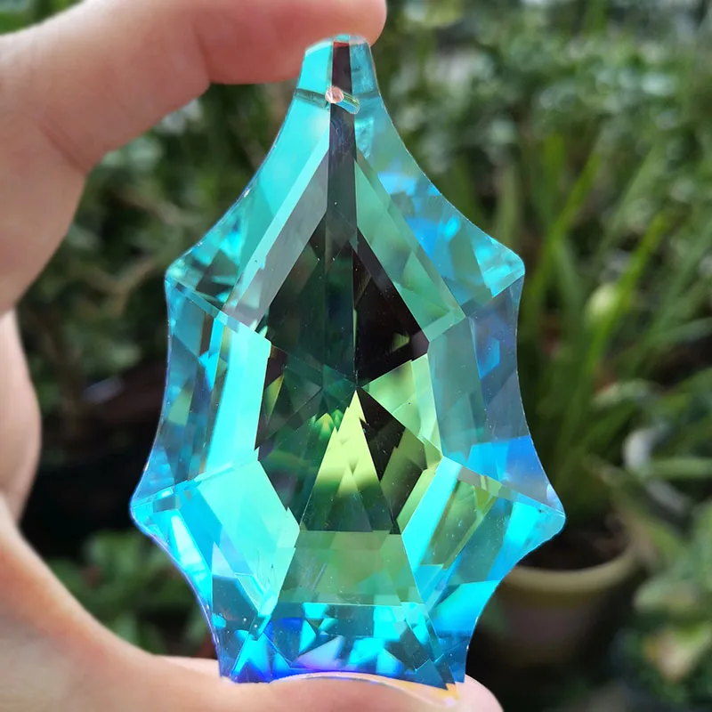 HOWAB Zonnevanger kristal knutselen Suncatcher: 20 stuks kristallen om op te hangen prisma, kristal druppelvorm hart, zonnevanger kristal regenboog, lichtvanger, knutselset, raamdecoratie DIY