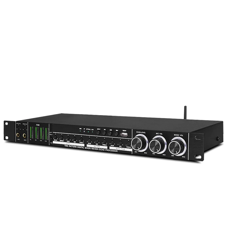 Prosesor Audio gema Audio KTV Digital, prosesor Audio DSP dengan efek gema Audio Karaoke panggung profesional colokan FX8