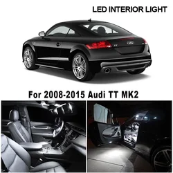 12pcs White Canbus Error Free LED Lamp Car Bulbs Interior Kit For 2008-2015 Audi TT MK2 Map Trunk Door License Plate Light