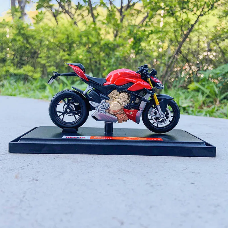 Maisto 1:18 Ducati Monster 2021 Super Naked V4 S original authorized simulation alloy motorcycle model toy car gift collection