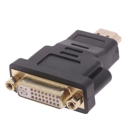 DVI to HDMI-compatible Adapter Converter HDMI-compatible Male to DVI 24+5 Female Converter Adapter 1080P