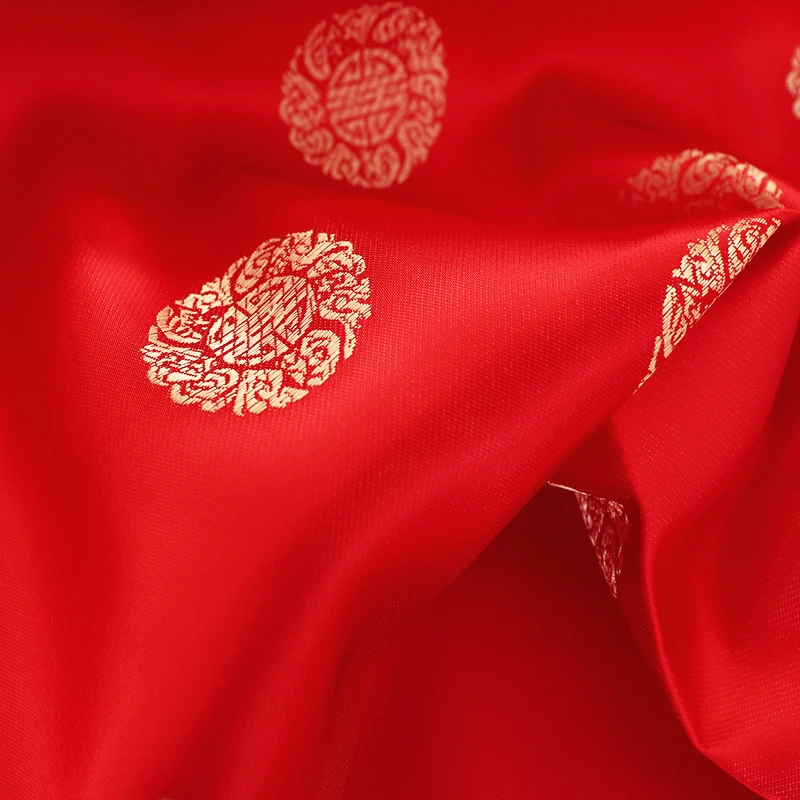 High quality brocade jacquard fabrics imitated silk designer seam material for DIY clothing for sewing cheongsam and kimono