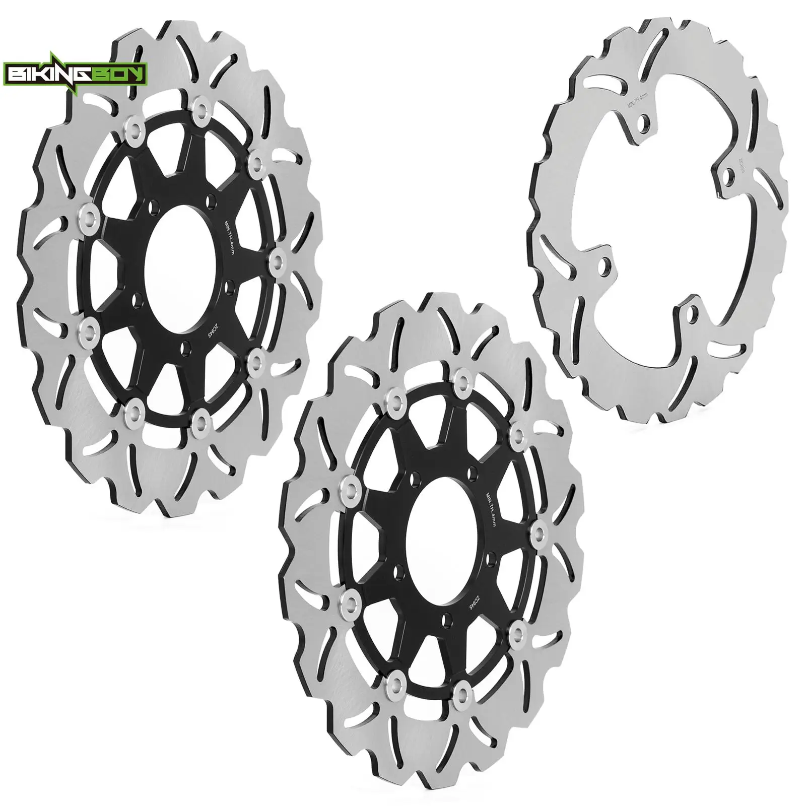 BIKINGBOY Ninja ZX14R ZX1400 06-23 Z800 Z800e / ABS 13-17 Z1000 ABS 14-23 Versys 1000 ABS 15-23 16 Front Rear Brake Discs Rotors