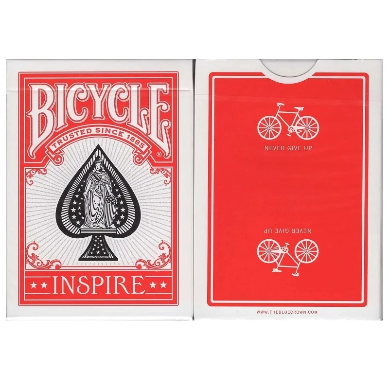 Bicycle Red Inspire Playing Cards Marked Deck USPCC Collectable Poker Magic Card Games Magic Tricks Props for Magician