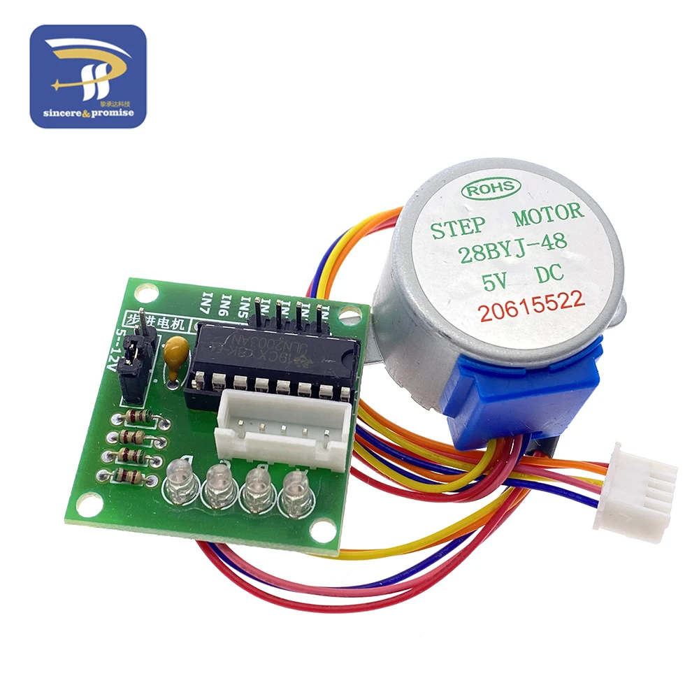 Raspberry Pi kit 1Set 28BYJ-48 5V 4-Phase Stepper Step Motor + Driver Board ULN2003 with drive Test Module Machinery Board