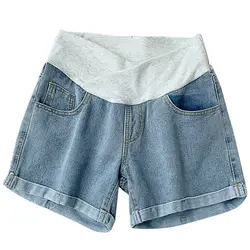 2020 Pregnant Women's Shorts Summer Wear Low-waisted Denim Shorts Summer Wear New Spring Loose Pants for Pregnant Women Clothes
