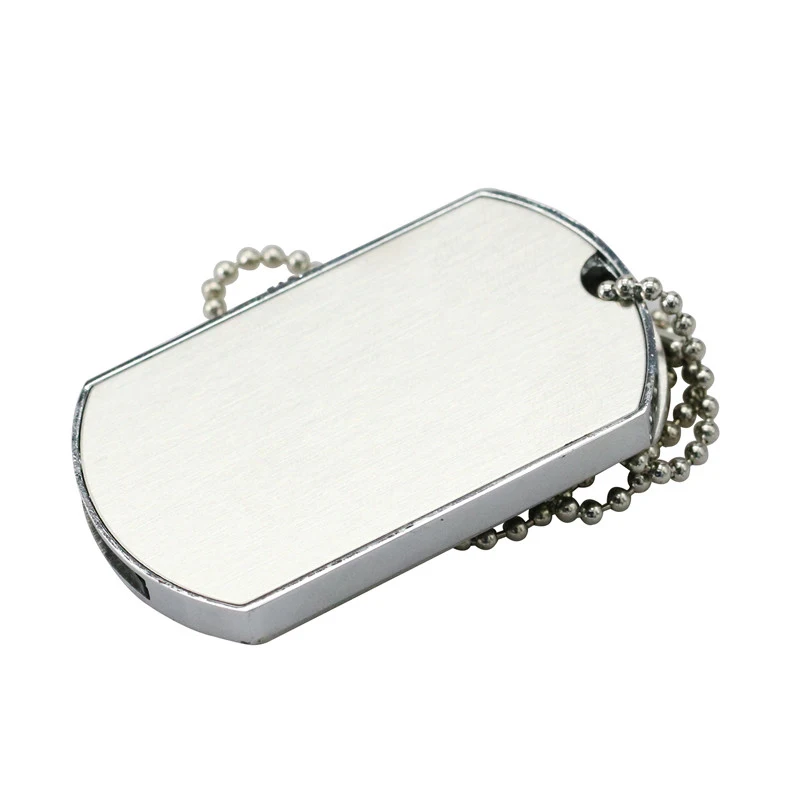 Retail Necklace Military Dog Tag Shape USB Flash Drive PenDrive Memory Stick Disk Pen Drive 4GB 8GB 16GB 32GB Super Quality