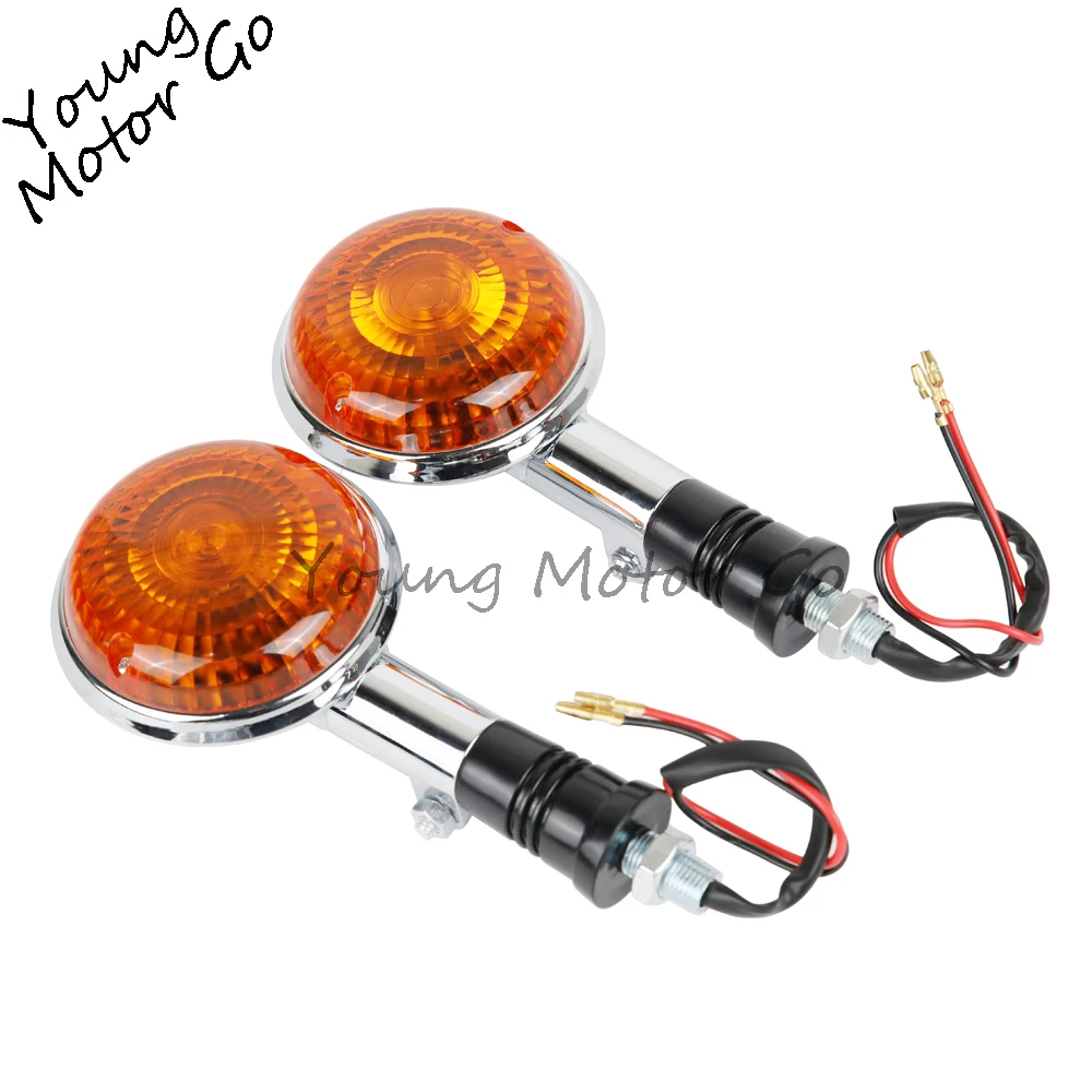 Turn Signal Light Motorcycle Front Lens Indicator Amber Lamp For Ya Virago XV250 XV535 XV920 XV1000 XV 250 400 V-MAX V-Star