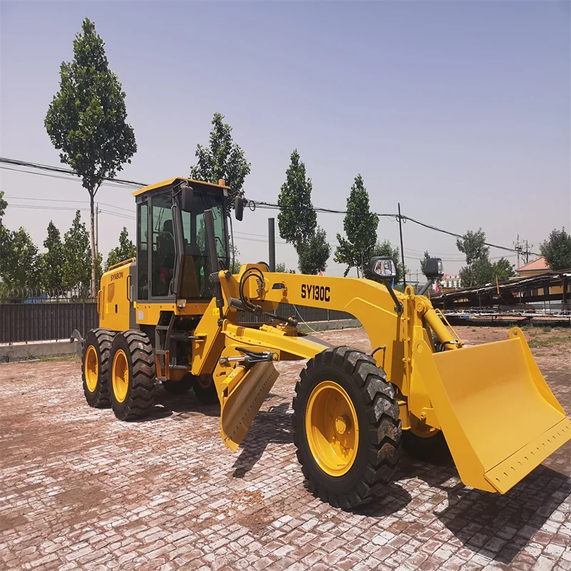 SYNBON SY130C High Performance Small  Motor Mini  Grader Road Construction Machine