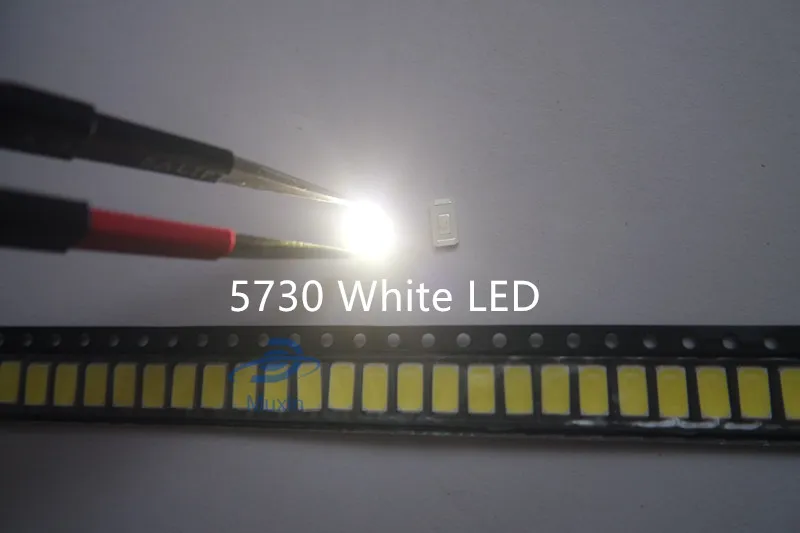 200 pcs Diode White/Warm white SMD 5730 0.5W LED 5630 6000k 6500k Super Bright Chip SMD 5630 SMD 150mA PCB SMT Emitting Diode