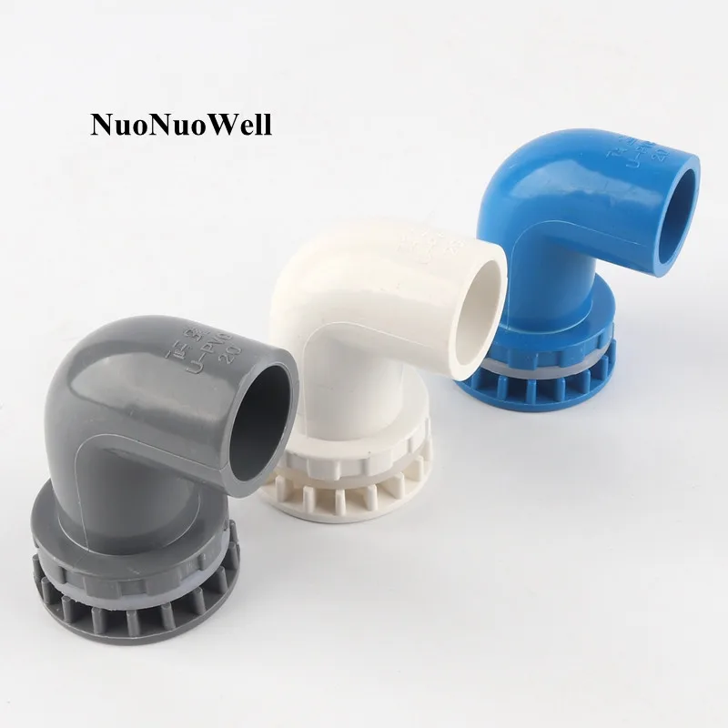 

1pc 20mm PVC Connectors HI-Quality Aquarium Fish Tank Elbow Drainage Joints Aquatic Pet Water Tank Socket Tube Joint DIY Tools