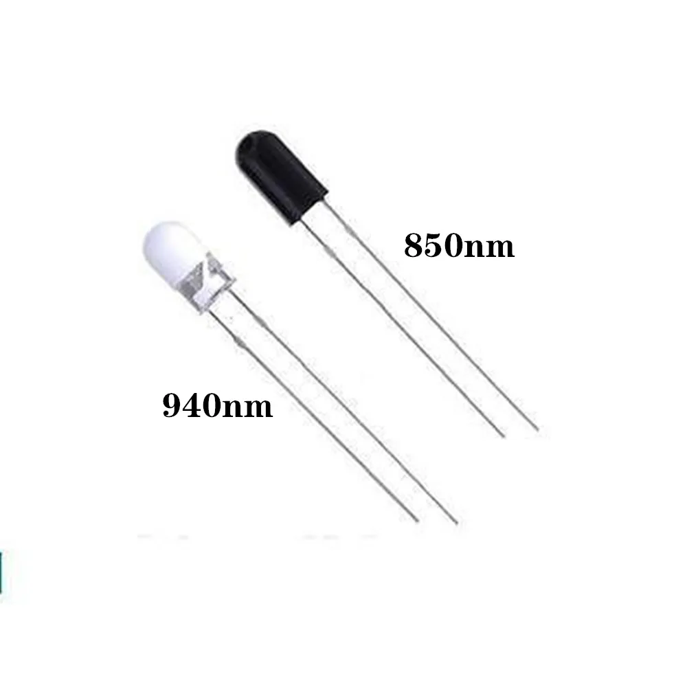 100pcs Infrared LED Diode 3mm 5mm 940nm Powerful-Laser-Infrared Lamp Infrared LED 940 nm Diodo IR Infrared LED Transmitter