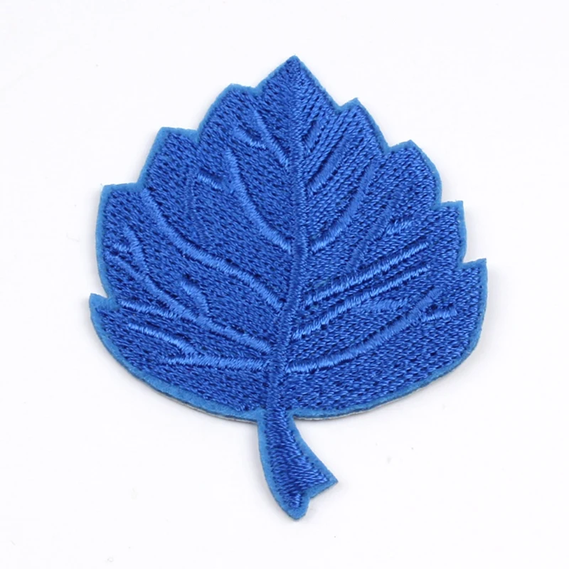 10pcs/lot Embroidered Maple Patch Cartoon Leaf Stickers Iron On Sew On Clothing Appliques DIY Patchwork Crafts Garments Badge image 3