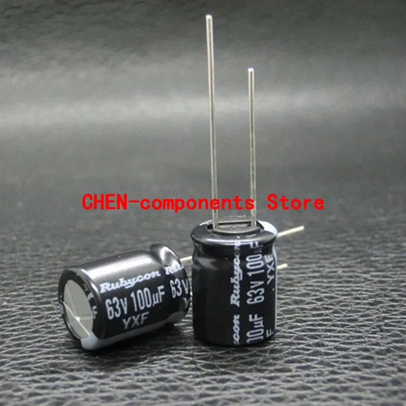 10PCS NEW RUBYCON YXF 63V100UF 25V470UF 50V220UF 16V1000UF P5MM High frequency low resistance Capacitors 105 degrees 100UF 63V