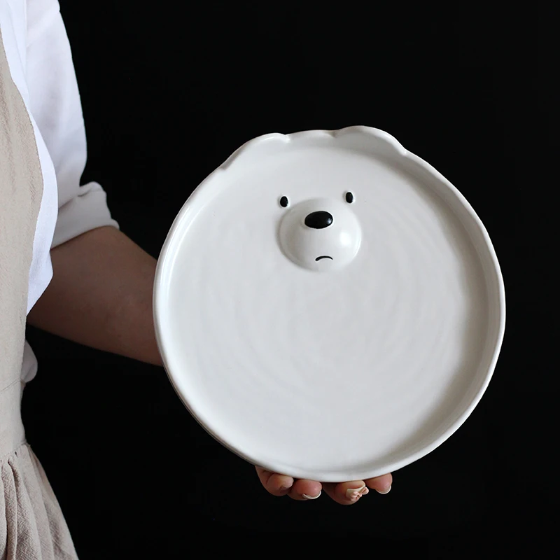 

Breakfast Plate Nordic Ins Dishes For Home Fruit Plate Cute Bear Plates Home Decorations Dinner Plates Tableware Fruit Tray