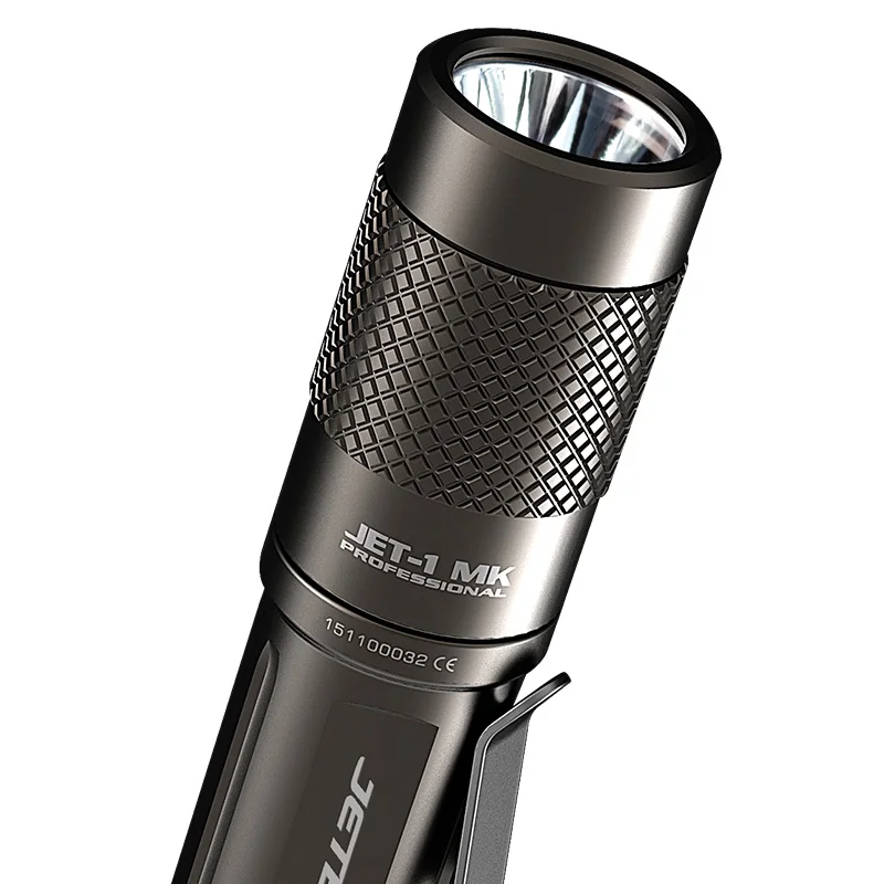 Jetbeam JET-I MK I-MK XP-G2 LED Flashlight -480 Lumens w/8x Eco-Sensa AA Batteries w/ Exclusive Jetbeam Keychain Light