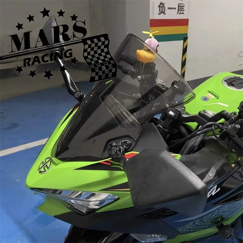 Pasuje do NINJA 400 NINJA400 Ninja-400 2018 2019 2020 2021 akcesoria motocyklowe osłona przedniej szyby osłona przeciwdeszczowa Viser