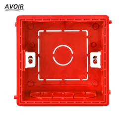 Avoir 86 Type Dark Box Switch Accessories Wall Hidden Adjustable Mounting Box Light Switch Mounting Plastic Boxs White Red Blue